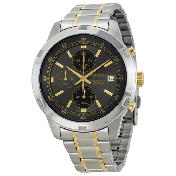 Seiko Men's Chronograph Two-Tone Watch - Picture 1 of 4